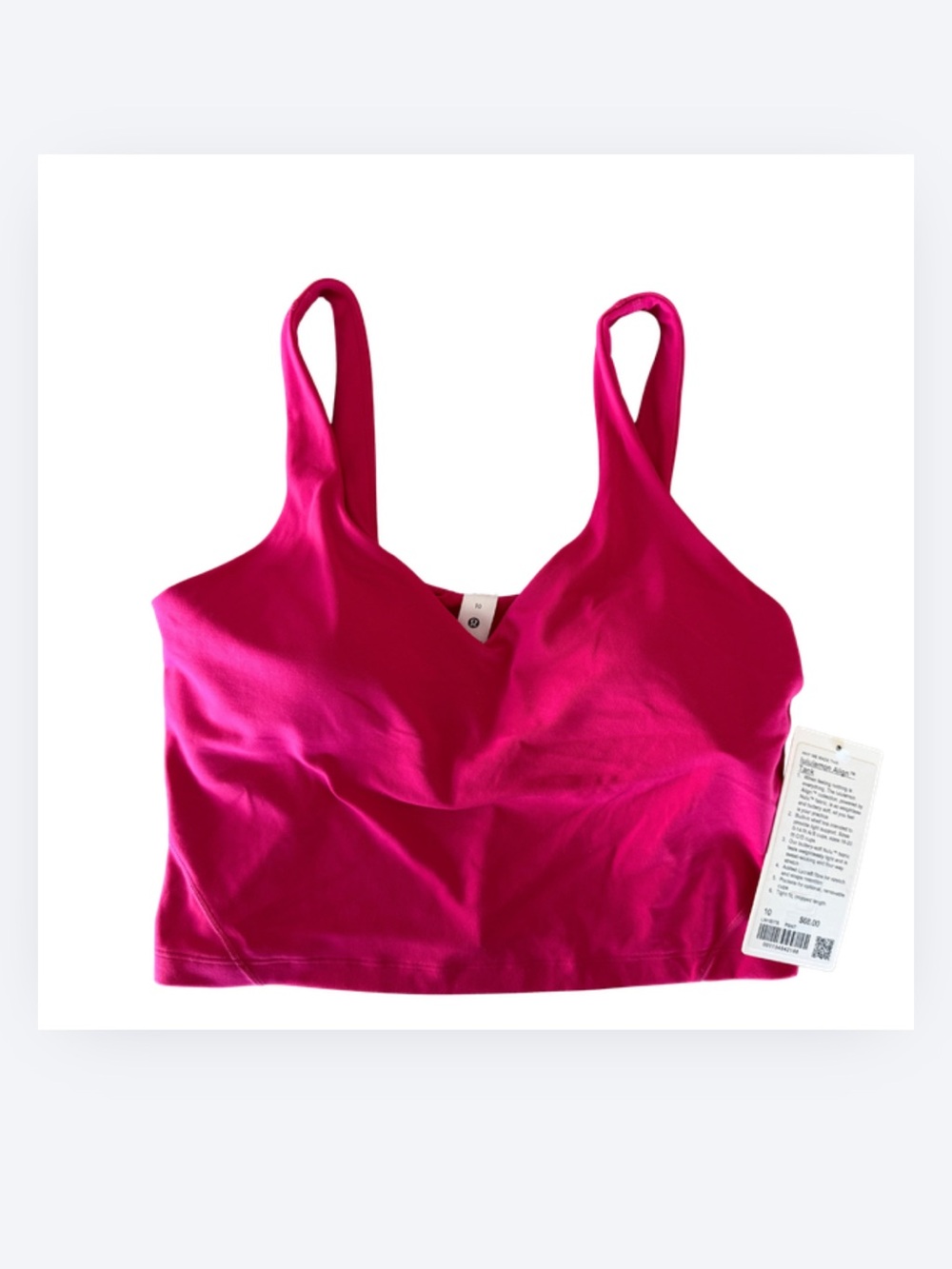 NWT Lululemon Align Tank Top Fuchsia Pink Size 10 - Picture 2 of 6